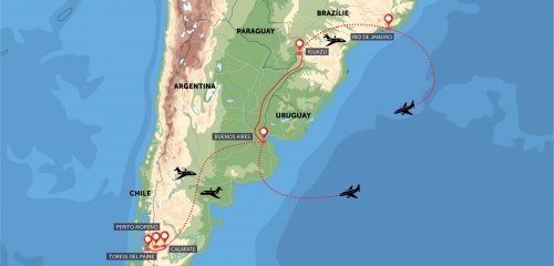 Poznávací zájezd Patagonie, Argentina, Brazílie na 16 dnů