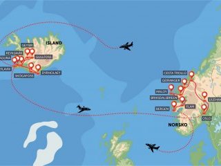 Nejoblíbenější letecký zájezd spojující Island a Norsko