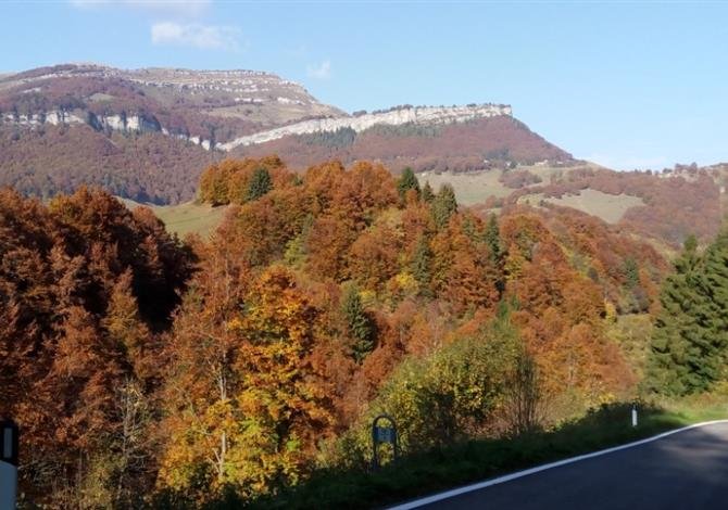 Lago di Garda - sever, Monte Baldo a Tremalzo