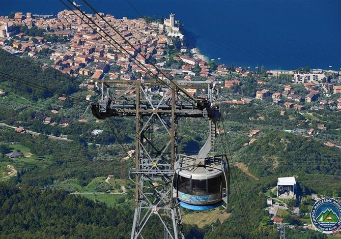 Lago di Garda - sever, Monte Baldo a Tremalzo
