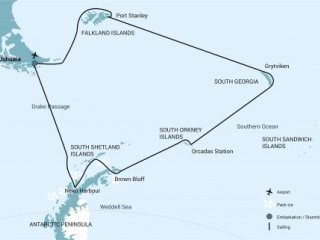 Falkland Islands – South Georgia –  Antarctica (m/v Ortelius) - Pobytové zájezdy