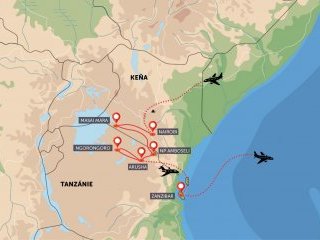 Keňa, Tanzanie, Zanzibar - Poznávací zájezdy