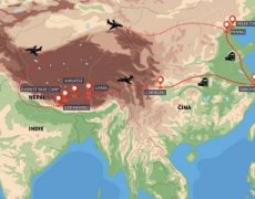 Čína, Tibet, Nepál