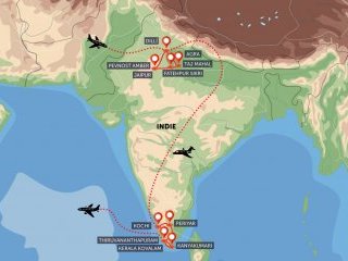Indie – sever a jih - Poznávací zájezdy
