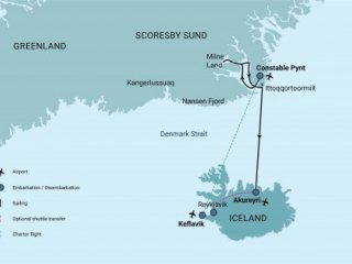 Iceland, Aurora Borealis, Fly & Sail (s/v Rembrandt van Rijn) - Grónsko, East Greenland Scoresby Sund - Pobytové zájezdy