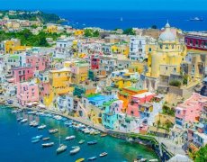 Itálie - Neapolský Záliv - Ostrovy Capri a Procida