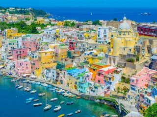 Itálie - Neapolský Záliv - Ostrovy Capri a Procida