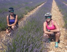 Provence levandulová na kole
