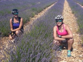 Provence levandulová na kole