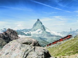 Matterhorn a Jungfrau - švýcarské symboly