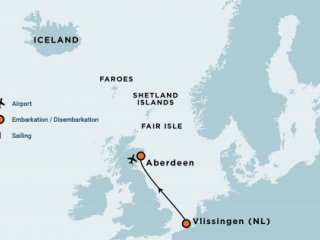 Vlissingen to Aberdeen (m/v Hondius)