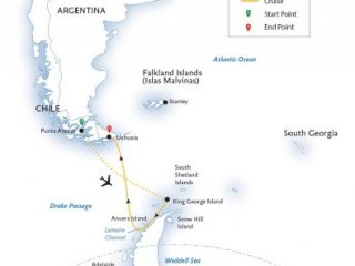 Antarctic Express: Fly South, Cruise North (World Explorer)