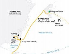 Three Arctic Islands: Iceland, Greenland, Spitsbergen (Ultramarine)