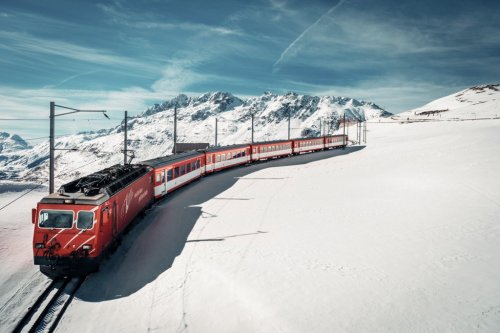 Zimní kouzlo švýcarských drah