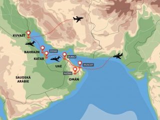 Omán, Dubaj, Katar, Kuvajt
