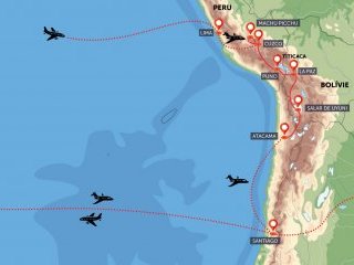 Chile, Peru, Bolívie a Velikonoční ostrov