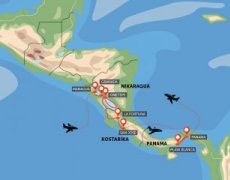 Nikaragua, Kostarika, Panama