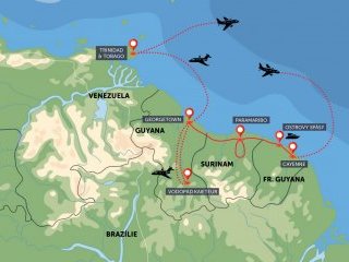 Surinam, Guyany, Tobago, Trinidad Surinam, Guyany, Tobago, Trinidad