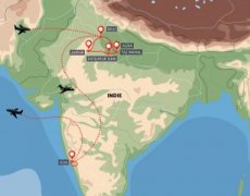 Taj Mahal a pláže Indie