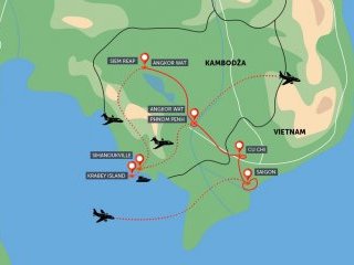 Saigon, Angkor a oddych v Kambodži
