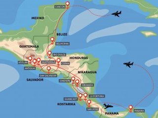 Střední Amerika - Grand Tour
