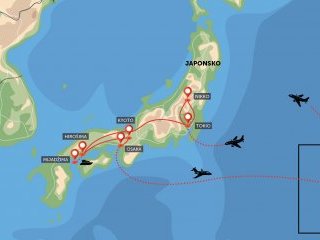 Japonsko - zlatá cesta a relax na Palau