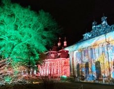 Adventní Drážďany - festival štol - světelné zahrady Pillnitz