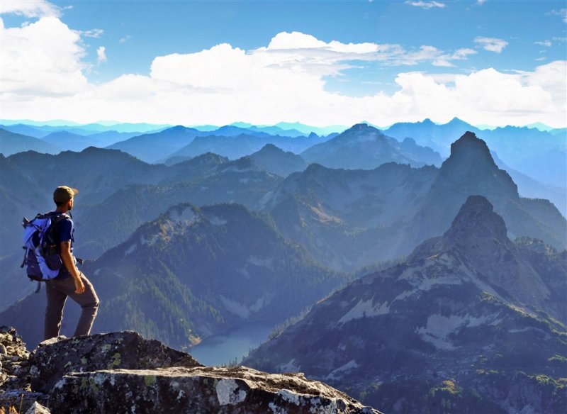 USA mezi vulkány Kaskádového pohoří - Mt. Rainier a Mt. Baker