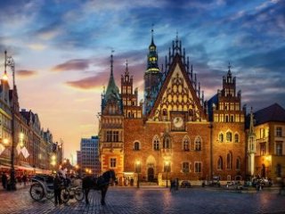 Hotel Europejski 3, Wroclaw, vlakem