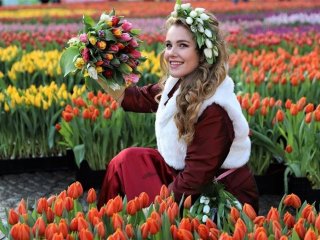 Holandsko plné barev s květinovým korzem