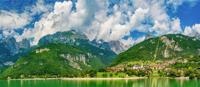 Pohodový týden v Alpách - Itálie - Jezero Molveno v srdci Trentina s kartou