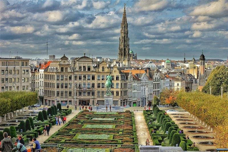 Belgie a Lucembursko s květinovým kobercem