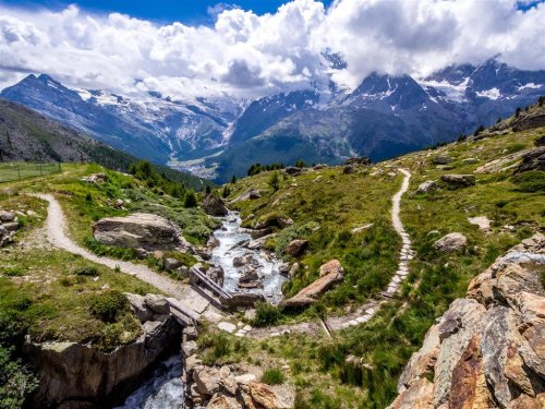 Švýcarsko s výhledy na Matterhorn