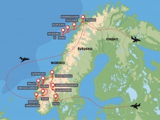 Lofoty a Norsko zlatý trojúhelník