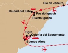 Rio de Janeiro, Iguazú a Buenos Aires