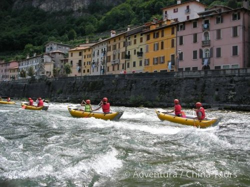 Letní řeky Dolomit