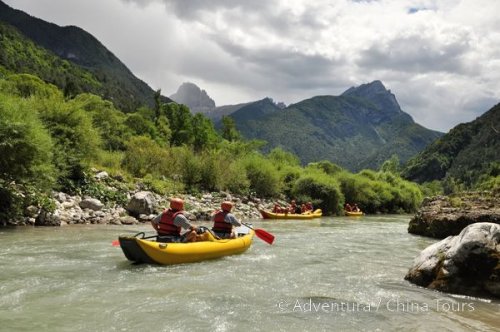 Letní řeky Dolomit