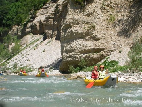 Letní řeky Dolomit