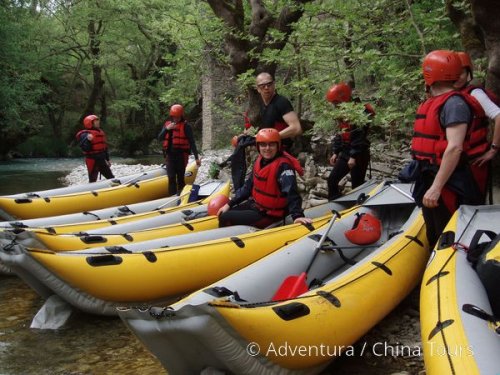 Rafting a kanoe v Řecku