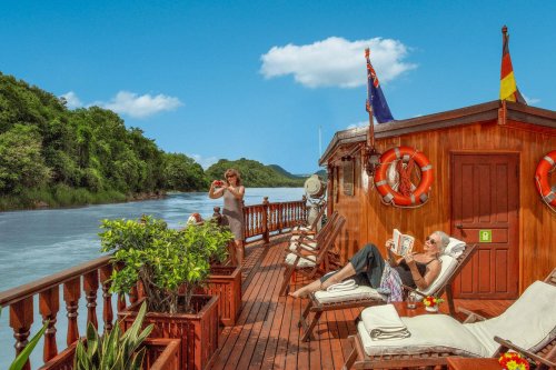 Plavba butikovou lodí po Mekongu, Thajsko / Laos