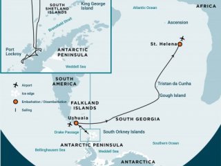 Atlantic Odyssey, incl. Antarctic Peninsula to St. Helena (m/v Plancius) Atlantic Odyssey, incl. Antarctic Peninsula to St. Helena (m/v Plancius)