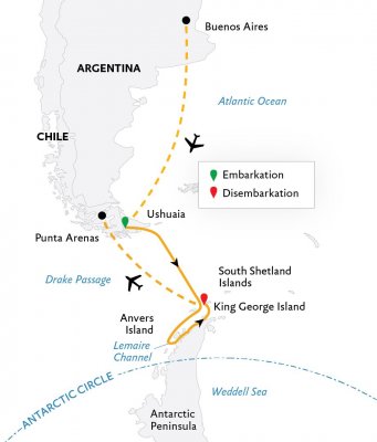 Antarctic Express: Fly South, Sail North (World Voyager)
