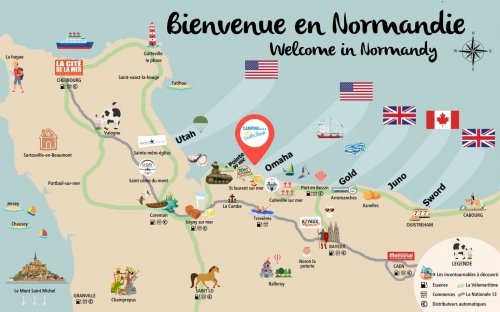 Francie - Normandie a Bretaň, 2026, letecky
