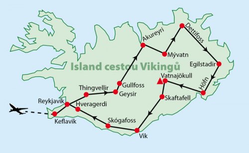 Island - cestou Vikingů