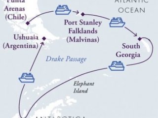 Falklands (Malvinas), South Georgia & Antarctica (Magellan Discoverer)