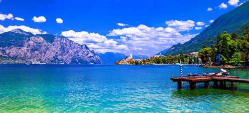 Přírodní krásy v okolí jezera Lago di Garda s koupáním