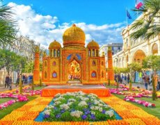 Monte Carlo a festival citrusů v Mentonu