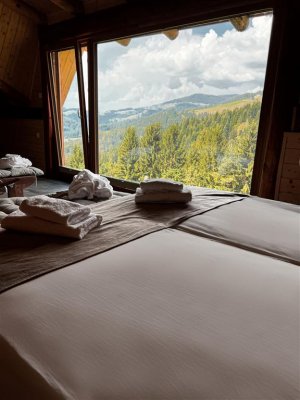 Panoramatická chata Macesen se saunou