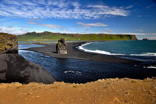 ISLAND - gejzír, ledovcová laguna a vodopády