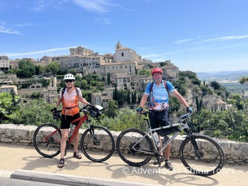 Provence levandulová na kole